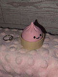 Dumpling clicker fidget keychain