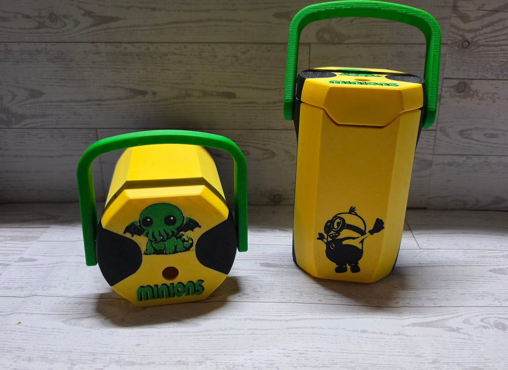 Minion and Monsters inspired can koozie